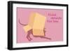 Outside Box - Pink Version-Dog is Good-Framed Art Print