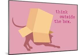 Outside Box - Pink Version-Dog is Good-Mounted Art Print