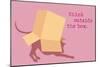 Outside Box - Pink Version-Dog is Good-Mounted Premium Giclee Print