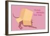 Outside Box - Pink Version-Dog is Good-Framed Art Print