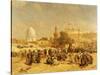 Outside Cairo, 1883-Cesare Biseo-Stretched Canvas