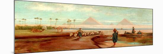 Outside Cairo-Frederick Goodall-Mounted Giclee Print