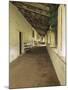 Outside Covered Passageway at the Mission Carmel Near Monterey, Carmel-By-The-Sea, California, USA-Dennis Flaherty-Mounted Photographic Print