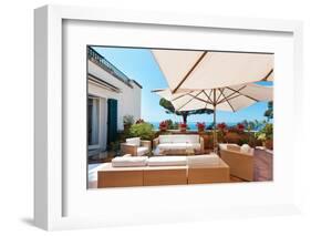 Outside Exterior with Sea View from Terrace-zveiger-Framed Photographic Print