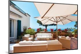 Outside Exterior with Sea View from Terrace-zveiger-Mounted Photographic Print