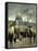 Outside Les Invalides, Paris-Jean-Baptiste Edouard Detaille-Framed Stretched Canvas