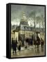 Outside Les Invalides, Paris-Jean-Baptiste Edouard Detaille-Framed Stretched Canvas