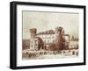 Outside Palazzo Madama in Turin-Giovanni Migliara-Framed Giclee Print