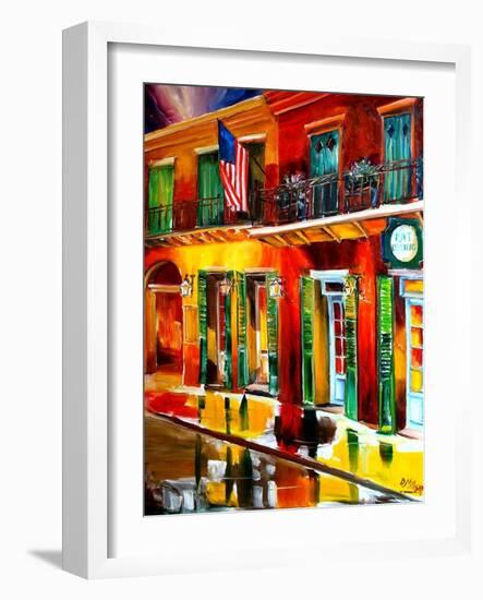 Outside Pat O Briens Bar-Diane Millsap-Framed Art Print