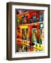 Outside Pat O Briens Bar-Diane Millsap-Framed Art Print