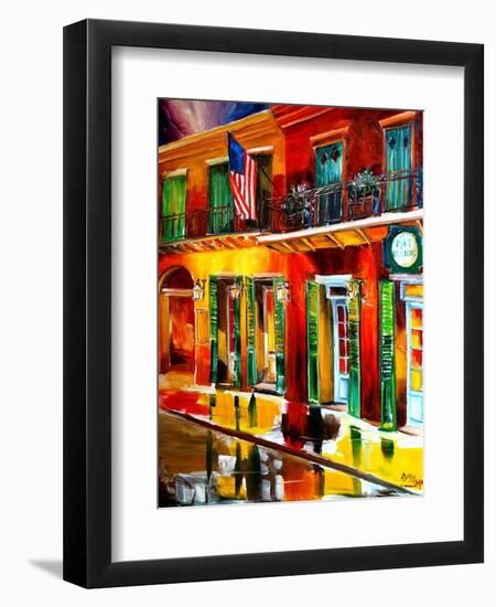 Outside Pat O Briens Bar-Diane Millsap-Framed Art Print