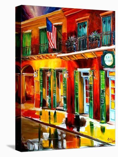 Outside Pat O Briens Bar-Diane Millsap-Stretched Canvas