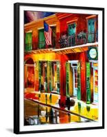 Outside Pat O Briens Bar-Diane Millsap-Framed Art Print