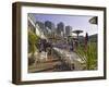 Outside Restaurant Dining Area, Seattle, Washington, USA-Janis Miglavs-Framed Photographic Print