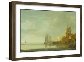 Outside Rotterdam-Simon Jacobsz Vlieger-Framed Giclee Print