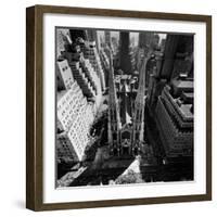 Outside St. Patricks Cathedral During Pope Paul VI's Visit-Michael Rougier-Framed Premium Photographic Print