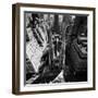 Outside St. Patricks Cathedral During Pope Paul VI's Visit-Michael Rougier-Framed Premium Photographic Print