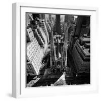 Outside St. Patricks Cathedral During Pope Paul VI's Visit-Michael Rougier-Framed Premium Photographic Print