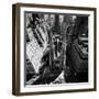 Outside St. Patricks Cathedral During Pope Paul VI's Visit-Michael Rougier-Framed Photographic Print