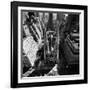 Outside St. Patricks Cathedral During Pope Paul VI's Visit-Michael Rougier-Framed Photographic Print