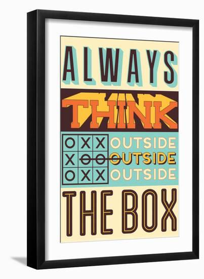 Outside the Box-Vintage Vector Studio-Framed Art Print