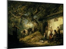 Outside the Dolphin Inn, 1792-George Morland-Mounted Giclee Print