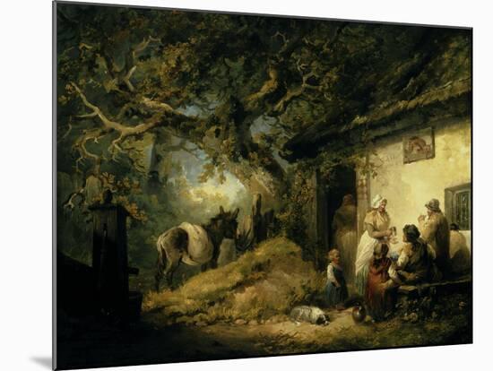 Outside the Dolphin Inn, 1792-George Morland-Mounted Giclee Print