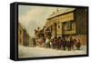 Outside the George Inn, 1879-J.C. Maggs-Framed Stretched Canvas