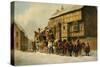 Outside the George Inn, 1879-J.C. Maggs-Stretched Canvas