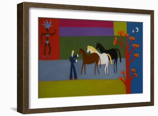 Outside the Great Western Studios at the Height of the Notting Hill Carnival, 2007-Cristina Rodriguez-Framed Premium Giclee Print