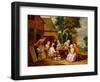 Outside the Inn (Oil on Panel)-Jan Havicksz. Steen-Framed Premium Giclee Print