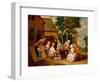 Outside the Inn (Oil on Panel)-Jan Havicksz. Steen-Framed Premium Giclee Print