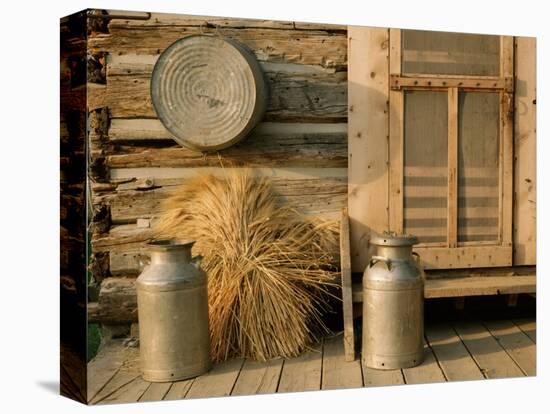 Outside the Kitchen, Ronald V. Jensen Historical Farm, Cache Valley, Utah, USA-Scott T. Smith-Stretched Canvas