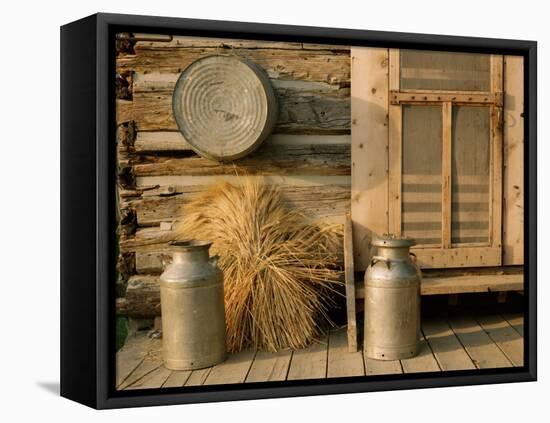 Outside the Kitchen, Ronald V. Jensen Historical Farm, Cache Valley, Utah, USA-Scott T. Smith-Framed Stretched Canvas