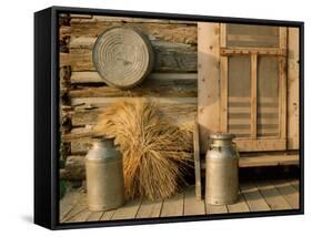 Outside the Kitchen, Ronald V. Jensen Historical Farm, Cache Valley, Utah, USA-Scott T. Smith-Framed Stretched Canvas