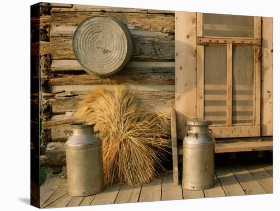Outside the Kitchen, Ronald V. Jensen Historical Farm, Cache Valley, Utah, USA-Scott T. Smith-Stretched Canvas