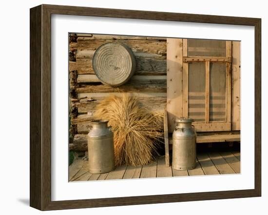 Outside the Kitchen, Ronald V. Jensen Historical Farm, Cache Valley, Utah, USA-Scott T. Smith-Framed Photographic Print