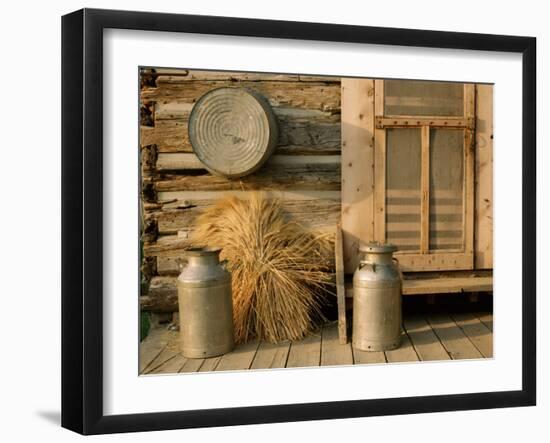 Outside the Kitchen, Ronald V. Jensen Historical Farm, Cache Valley, Utah, USA-Scott T. Smith-Framed Photographic Print