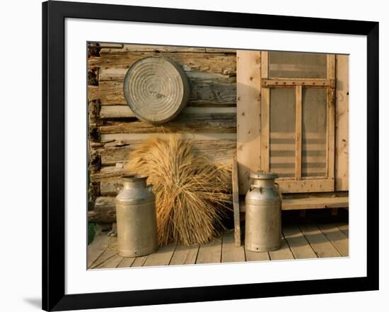 Outside the Kitchen, Ronald V. Jensen Historical Farm, Cache Valley, Utah, USA-Scott T. Smith-Framed Photographic Print