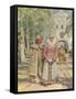 Outside the Monastery Gate, 1916-Vasily Ivanovich Navozov-Framed Stretched Canvas