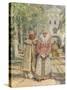 Outside the Monastery Gate, 1916-Vasily Ivanovich Navozov-Stretched Canvas