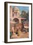 Outside the Mosque, 1823-1900-Germain Fabien Brest-Framed Giclee Print