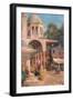 Outside the Mosque, 1823-1900-Germain Fabien Brest-Framed Giclee Print