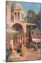 Outside the Mosque, 1823-1900-Germain Fabien Brest-Mounted Giclee Print