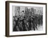 Outside the National Rent Office after the Arrest of O'Brien and Dillon, Loughrea, Ireland, 1887-null-Framed Giclee Print