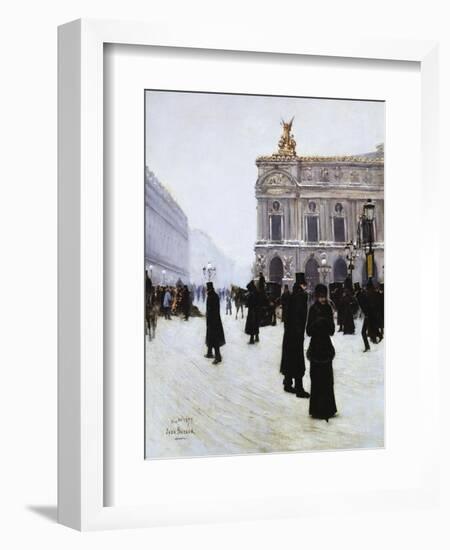 Outside the Opera, Paris, 1879-Jean Béraud-Framed Giclee Print