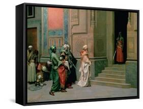 Outside the Palace-Ludwig Deutsch-Framed Stretched Canvas