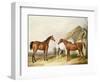 Outside the Stable, 1845-William Barraud-Framed Giclee Print