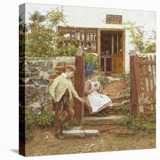 Outside the Sweet Shop-James Charles-Stretched Canvas