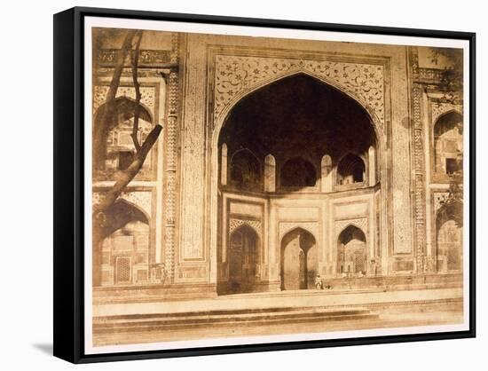 Outside the Taj Mahal, 1858-John Murray-Framed Stretched Canvas